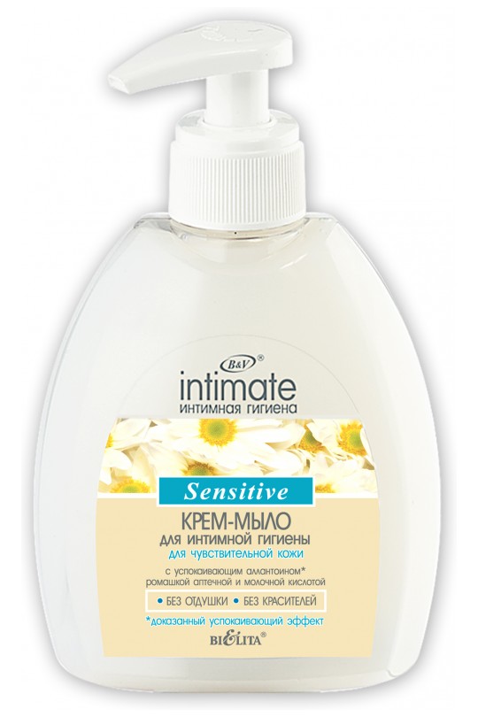 Крем-мыло для интимной гигиены для чувствительной кожи SENSITIVE 
